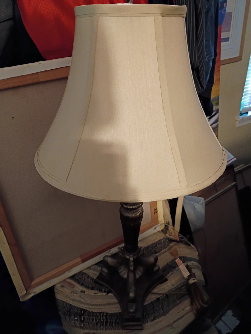 ETHAN ALLEN-VINTAGE Bronze Finish With Decorate Feet🐾Table Lamp.